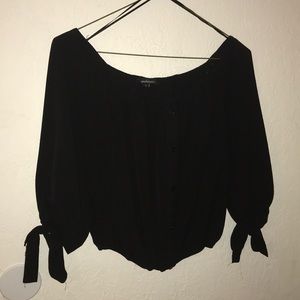 Off the shoulder crop top